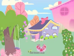 Size: 1438x1079 | Tagged: safe, screencap, cheerilee, pinkie pie, earth pony, pony, g3.5, newborn cuties, youtube caption