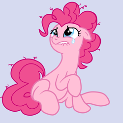 Size: 800x800 | Tagged: safe, artist:khorme, pinkie pie, earth pony, pony, female, mare, pink coat, pink mane, sad, solo