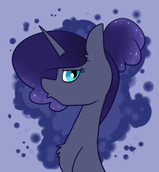 Size: 851x925 | Tagged: safe, artist:estrill, princess luna, alicorn, pony, female, horn, mare, simple background, solo