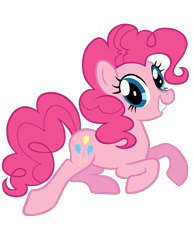 Size: 612x792 | Tagged: safe, artist:brah-j, pinkie pie, earth pony, pony, simple background, solo, transparent background, vector