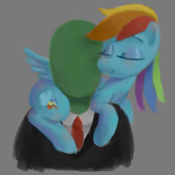 Size: 1284x1284 | Tagged: safe, artist:lime-tree-art, derpibooru import, rainbow dash, oc, oc:anon, human