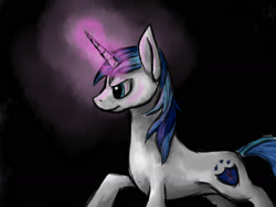 Size: 2000x1500 | Tagged: safe, artist:cleoziep, shining armor, pony, unicorn, dark, magic, solo