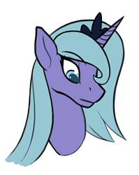 Size: 717x900 | Tagged: safe, artist:pony-butt-express, princess luna, alicorn, pony, female, horn, mare, s1 luna, solo