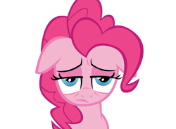 Size: 2999x2201 | Tagged: safe, artist:yourfavoritesenpai, pinkie pie, earth pony, pony, hangover, high res, simple background, solo, tired, transparent background, vector