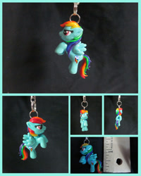 Size: 800x1000 | Tagged: safe, artist:minnichi, rainbow dash, charm, custom, irl, jewelry, photo