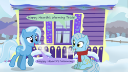 Size: 500x281 | Tagged: safe, artist:evil-dec0y, derpibooru import, trixie, oc, earth pony, pony, unicorn, comic:trixie vs., comic:trixie vs. hearth's warming, duo