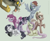 Size: 1000x815 | Tagged: safe, artist:discordthetrollest, derpibooru import, applejack, discord, fluttershy, pinkie pie, rainbow dash, rarity, twilight sparkle, earth pony, pegasus, pony, unicorn, the return of harmony, discord being discord, discorded, flutterbitch, greedity, liar face, liarjack, mane six, meanie pie, meme, rainbow ditch, thumbs up, trollface