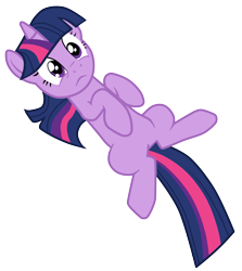 Size: 3115x3500 | Tagged: artist needed, source needed, safe, derpibooru import, twilight sparkle, unicorn twilight, unicorn, cute, eye shimmer, female, frown, mare, on back, simple background, solo, transparent background, twiabetes, vector