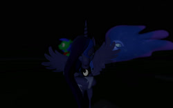 Size: 1680x1050 | Tagged: safe, nightmare moon, princess luna, oc, oc:lightning chaser, alicorn, pony, 3d, gmod