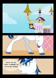 Size: 1500x2100 | Tagged: safe, artist:chubbyjam, princess cadance, shining armor, alicorn, pony, unicorn, a lover's surprise, comic, imminent vore