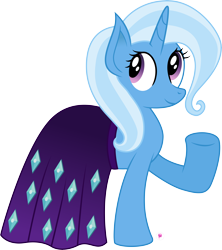 Size: 6536x7351 | Tagged: safe, artist:illumnious, derpibooru import, trixie, pony, unicorn, absurd resolution, build-a-bear, build-a-bear workshop, clothes, dress, female, mare, plushie, simple background, solo, toy interpretation, transparent background