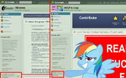 Size: 1280x800 | Tagged: safe, rainbow dash, pegasus, pony, bedroom eyes, deviantart, female, haters gonna hate, random, smiling, solo