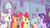 Size: 1600x900 | Tagged: safe, derpibooru import, screencap, apple bloom, cozy glow, pinkie pie, rainbow dash, scootaloo, starlight glimmer, sweetie belle, earth pony, pegasus, pony, unicorn, marks for effort, cutie mark crusaders, female, filly, mare, raised hoof, school of friendship