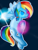 Size: 500x650 | Tagged: safe, artist:pinkieinprivate, rainbow dash, pegasus, pony, ask magedash, blue mane, female, mare, multicolored mane