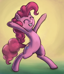 Size: 900x1040 | Tagged: safe, artist:idriaka, pinkie pie, pony, bipedal, solo