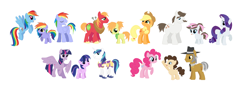 Size: 3216x1128 | Tagged: safe, artist:unoriginai, applejack, big macintosh, hondo flanks, igneous rock pie, pinkie pie, rainbow blaze, rainbow dash, rarity, shining armor, twilight sparkle, twilight sparkle (alicorn), oc, alicorn, earth pony, pegasus, pony, unicorn, applecest, applemac, blazedash, colt, cuckolding in the description, father and child, father and daughter, female, filly, goddamnit unoriginai, igneouspie, inbred, incest, infidelity, joke, long description, male, mare, offspring, parent and child, parent:applejack, parent:big macintosh, parent:hondo flanks, parent:igneous rock, parent:pinkie pie, parent:rainbow blaze, parent:rainbow dash, parent:rarity, parent:shining armor, parent:twilight sparkle, parents:applemac, parents:blazedash, parents:igneouspie, parents:raincest, parents:rariflanks, parents:shining sparkle, piecest, product of incest, raincest, rariflanks, shiningsparkle, shipping, simple background, straight, wat, white background