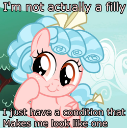 Size: 896x899 | Tagged: safe, edit, edited screencap, screencap, cozy glow, pegasus, pony, marks for effort, bow, cozy glow is best facemaker, cozybetes, cropped, cute, female, filly, foal, hair bow, image macro, meme, pure concentrated unfiltered evil of the utmost potency, pure unfiltered evil, solo, tail bow