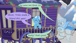 Size: 1280x720 | Tagged: safe, artist:evil-dec0y, derpibooru import, trixie, oc, pony, comic:trixie vs., trixie's wagon