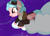 Size: 970x698 | Tagged: safe, artist:thefanficfanpony, cozy glow, pegasus, pony, spoiler:s08, base used, clothes, cloud, jacket, night, night sky, older, older cozy glow, scarf, sky, solo