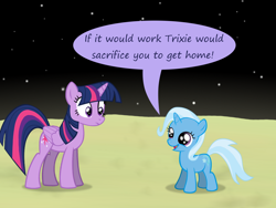 Size: 1200x900 | Tagged: safe, artist:evil-dec0y, derpibooru import, trixie, twilight sparkle, twilight sparkle (alicorn), alicorn, pony, comic:trixie vs.