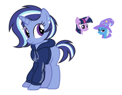 Size: 1024x798 | Tagged: safe, artist:sapphiretwinkle, derpibooru import, trixie, twilight sparkle, oc, pony, female, lesbian, magical lesbian spawn, offspring, parent:trixie, parent:twilight sparkle, parents:twixie, shipping, twixie