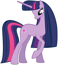 Size: 957x1074 | Tagged: safe, artist:bronybase, derpibooru import, twilight sparkle, pony, unicorn, female, horn, mare, purple coat, purple mane, solo