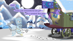 Size: 1280x720 | Tagged: safe, artist:evil-dec0y, derpibooru import, trixie, oc, pony, comic:trixie vs., trixie's wagon