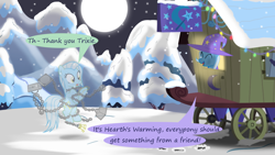 Size: 1280x720 | Tagged: safe, artist:evil-dec0y, derpibooru import, trixie, oc, pony, comic:trixie vs., trixie's wagon