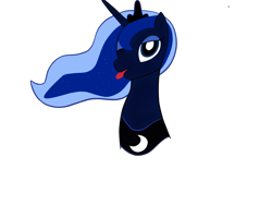 Size: 5312x3988 | Tagged: safe, artist:ocredan, princess luna, alicorn, pony, solo, tongue out