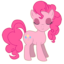 Size: 250x250 | Tagged: safe, artist:peach-momoko, pinkie pie, earth pony, pony, animated, female, mare, pink coat, pink mane, solo