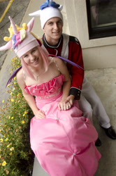 Size: 3264x4928 | Tagged: safe, artist:cherryninja18, princess cadance, shining armor, human, cosplay, irl, irl human, photo