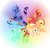 Size: 1280x1232 | Tagged: safe, artist:silberhase, applejack, big macintosh, fluttershy, lyra heartstrings, peachy sweet, princess luna, rainbow dash, twilight sparkle, twilight sparkle (alicorn), alicorn, earth pony, pegasus, pony, apple family member, color wheel, female, mare, s1 luna