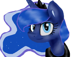 Size: 1280x1024 | Tagged: safe, artist:camildulcelunafan, princess luna, alicorn, pony, female, horn, looking at you, mare, solo