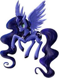 Size: 1959x2593 | Tagged: safe, artist:flutterwry, artist:honey23530, princess luna, alicorn, pony, simple background, solo, transparent background