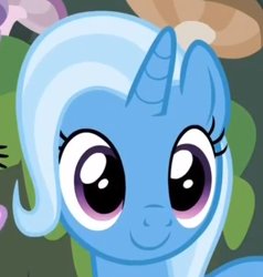 Size: 380x400 | Tagged: safe, derpibooru import, screencap, trixie, pony, unicorn, student counsel, cropped, cute, diatrixes, female, mare, smiling, solo, solo focus