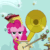 Size: 360x360 | Tagged: safe, screencap, pinkie pie, earth pony, parasprite, pony, swarm of the century, accordion, animated, banjo, cropped, cymbals, female, harmonica, mare, musical instrument, one-pony band, puffy cheeks, solo, sousaphone, tambourine, tuba