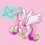 Size: 1200x1200 | Tagged: safe, artist:joycall6, princess cadance, alicorn, pony, arrow, blushing, bow (weapon), bow and arrow, cupid, heart, solo