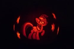 Size: 726x477 | Tagged: safe, artist:author-chan, derpibooru import, twilight sparkle, jack-o-lantern, pumpkin