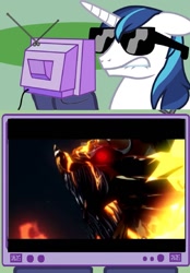 Size: 897x1290 | Tagged: safe, shining armor, pony, unicorn, exploitable meme, garo, garo anime, meme, obligatory pony, tv meme