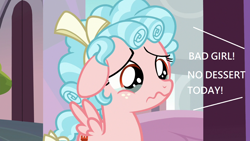 Size: 1280x720 | Tagged: safe, edit, edited screencap, screencap, cozy glow, pegasus, pony, marks for effort, bow, cozybetes, cozybuse, crying, cute, dialogue, female, filly, foal, hair bow, sad, wavy mouth