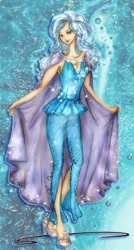 Size: 800x1493 | Tagged: safe, artist:mellorine91, derpibooru import, trixie, human, clothes, dress, humanized, solo, sparkles