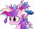 Size: 7000x5760 | Tagged: safe, artist:apony4u, princess cadance, alicorn, pony, absurd resolution, alternate hairstyle, cute, cutedance, frown, lip bite, messy mane, princess sadance, sad, simple background, solo, transparent background, vector