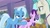 Size: 1920x1080 | Tagged: safe, derpibooru import, screencap, starlight glimmer, terramar, trixie, classical hippogriff, hippogriff, pony, student counsel