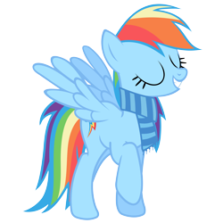 Size: 7000x7000 | Tagged: safe, artist:anxet, rainbow dash, pegasus, pony, .svg available, absurd resolution, clothes, scarf, simple background, transparent background, vector