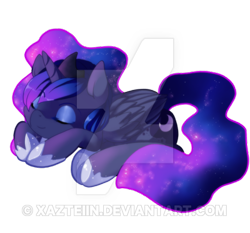 Size: 400x372 | Tagged: safe, artist:loyaldis, princess luna, alicorn, pony, sleeping, solo, watermark