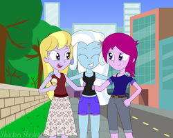 Size: 3840x3072 | Tagged: safe, artist:phantomshadow051, derpibooru import, fuchsia blush, lavender lace, trixie, equestria girls, trixie and the illusions