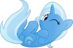 Size: 5579x3702 | Tagged: safe, artist:potato22, derpibooru import, trixie, pony, absurd resolution, cute, cuteness overload, diatrixes, one eye closed, smiling, solo, vector, wink