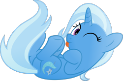 Size: 5579x3702 | Tagged: safe, artist:potato22, derpibooru import, trixie, pony, absurd resolution, cute, cuteness overload, diatrixes, hnnng, one eye closed, raspberry, smiling, solo, tongue out, vector, wink