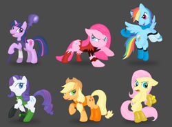 Size: 1000x740 | Tagged: safe, artist:kitsukitsune, artist:stinkehund, derpibooru import, applejack, fluttershy, pinkie pie, rainbow dash, rarity, twilight sparkle, earth pony, pegasus, pony, unicorn, blue lantern, dc comics, emotional spectrum, green lantern, indigo tribe, mane six, red lantern, star sapphire