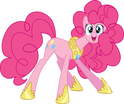 Size: 900x751 | Tagged: safe, artist:multiversecafe, pinkie pie, earth pony, pony, alternate body style, element of laughter, older, simple background, solo, transparent background, vector